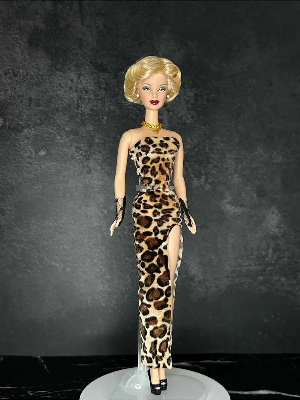 OOAK Vintage Barbie Muse - Golden Age of Hollywood Inspired Handmade Gown Dress